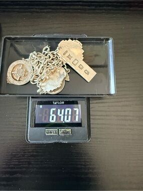 Vintage Silver Charm Bracelet with Medallions